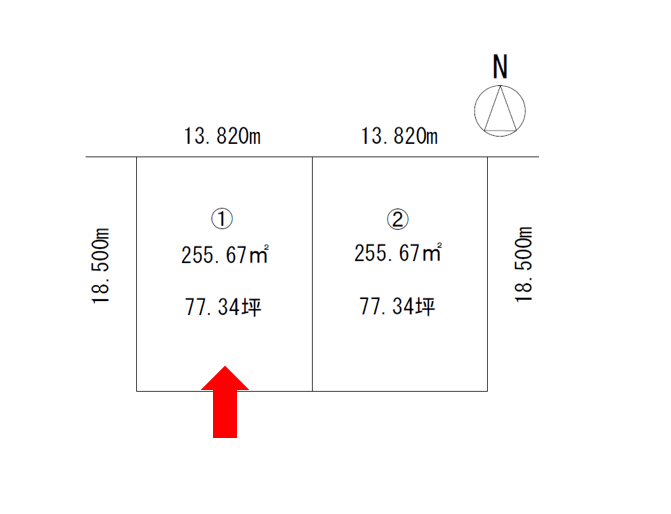 ≪公園目の前！新規売り土地≫西21条南2丁目① 内観