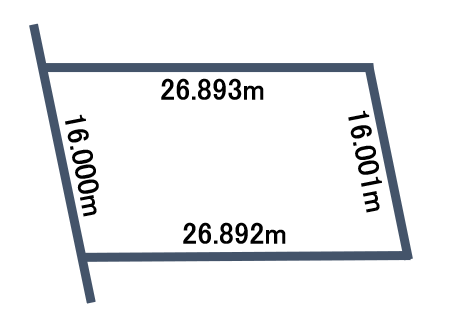 音更町新通6丁目　売土地　【建築条件無し／解体後更地渡し】 間取り