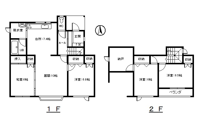 売家　木野大通東14丁目4番108 間取り