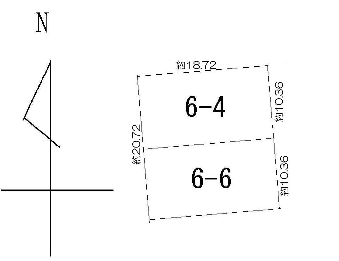 売地　音更町大通20丁目6番4外1筆 間取り