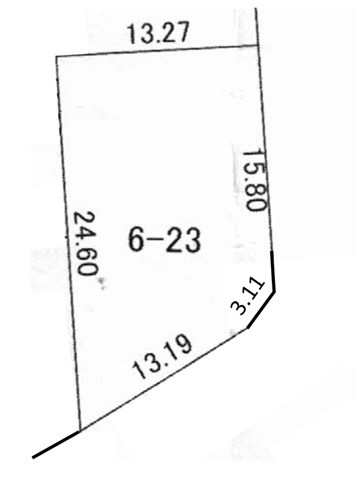 帯広市西15条南41丁目　南東角地 間取り