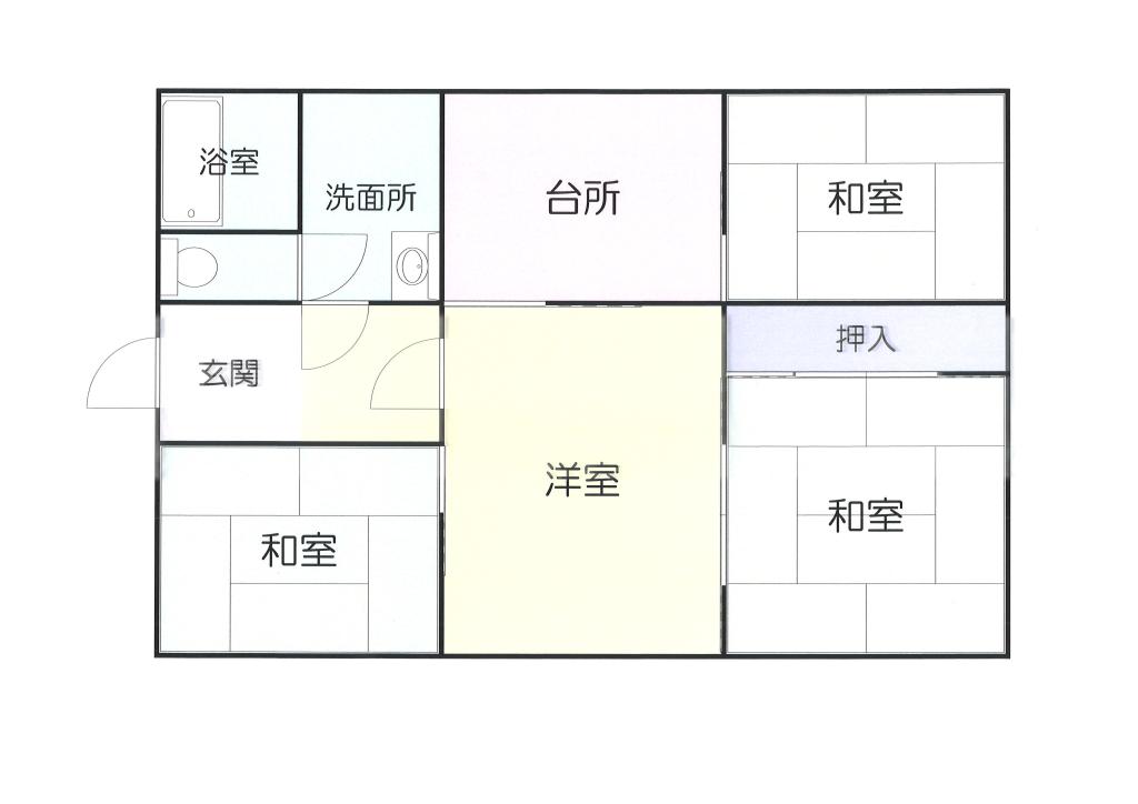 中札内平家中古建 間取り