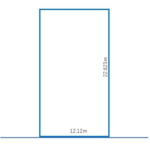 音更町柳町南区　南向き売地 間取り