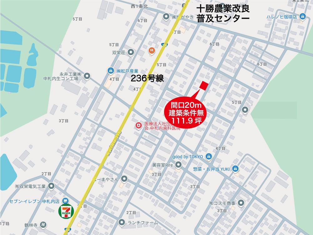 東道路　広めな約111坪の売土地　中札内村東1条北5丁目 内観