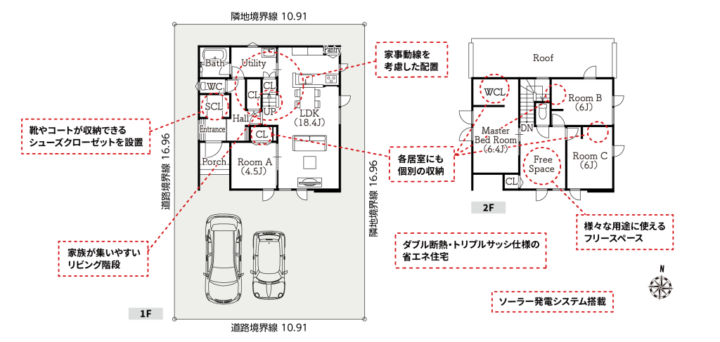 AS弥生通 MODEL 間取り