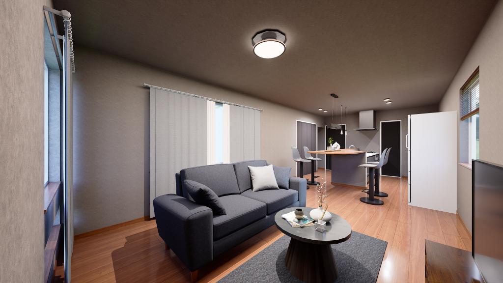 《Grayn-グレーン-》帯広市大空町3丁目モデルハウス【平屋】【太陽光7.92kw搭載・家具付き‼】 内観