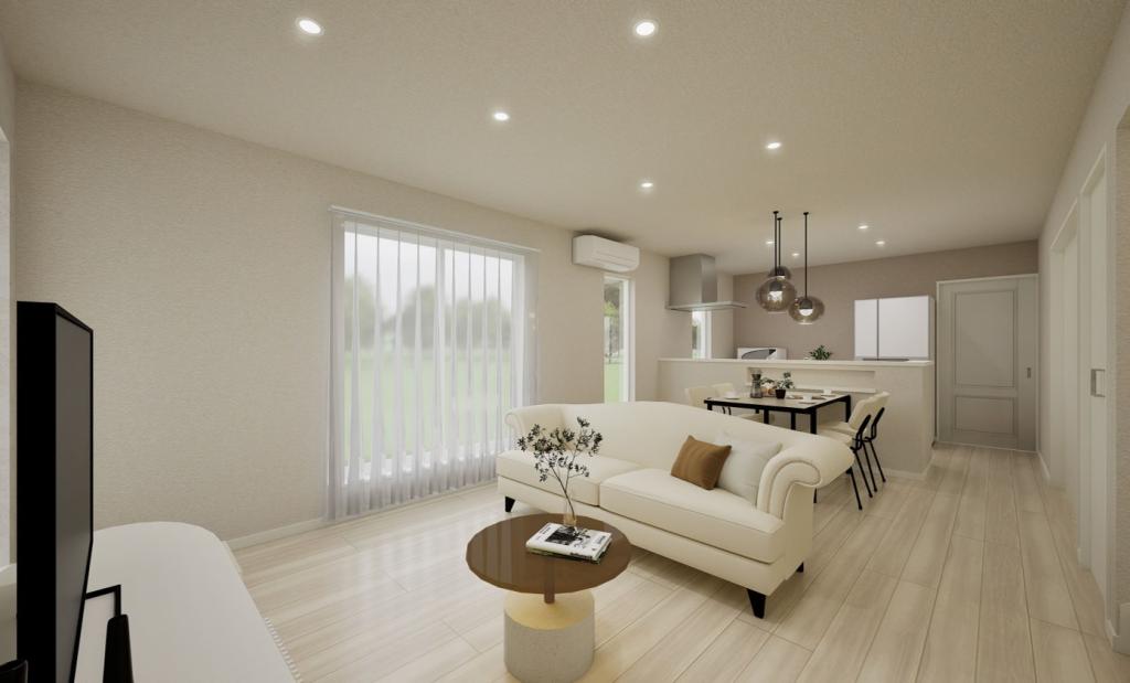 1月17日よりGRANDOPEN！！《Bronge-ブロンジュ-》音更町南鈴蘭モデルハウス【太陽光7.92kw搭載・家具付き‼】 内観