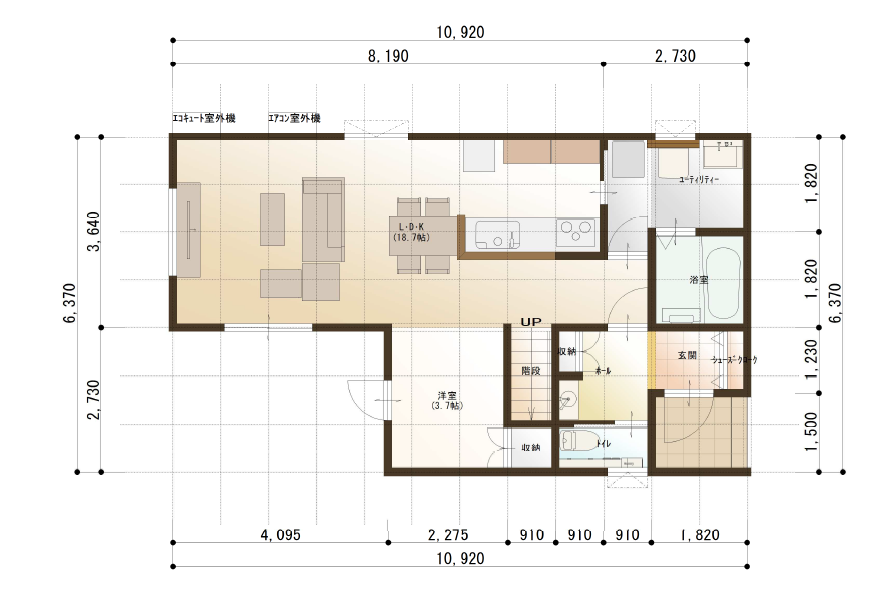 1月17日よりGRANDOPEN！！《Spinny-スピニー-》音更町南鈴蘭モデルハウス【太陽光7.92kw搭載・家具付き‼】 内観