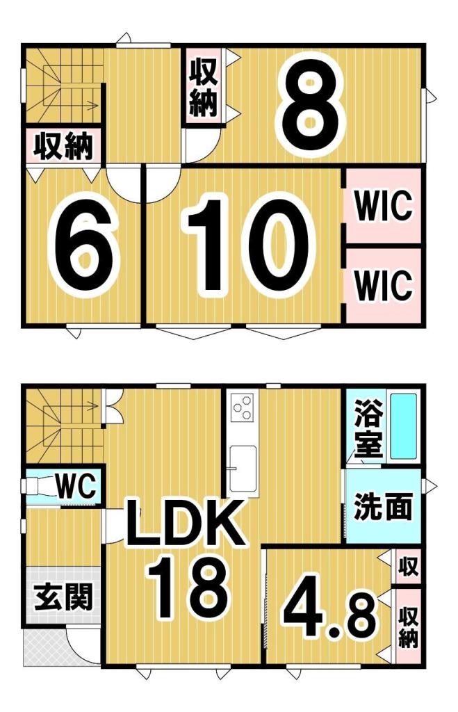 西十二条北５丁目　新築戸建 間取り