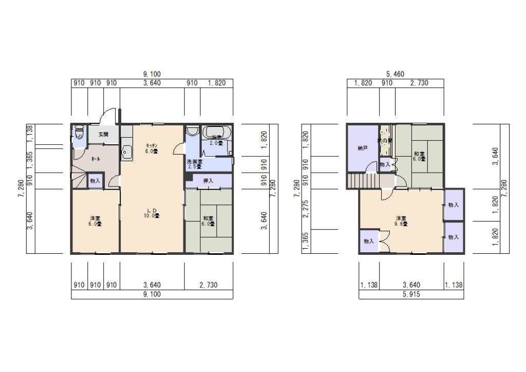 大空町リフォーム向け中古住宅 間取り