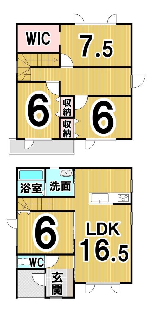 東６条南１９丁目　Ｃ棟　新築戸建 間取り