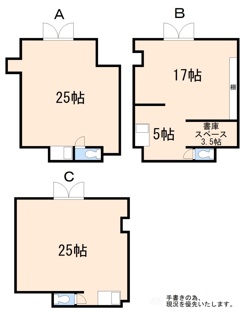 クラックスハイム第3帯広1階部分3戸 間取り