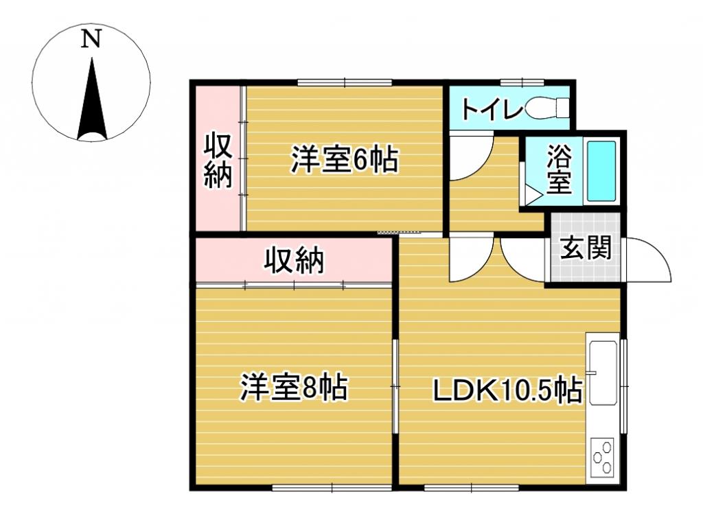 【価格改定】北東角地♪　音更町南鈴蘭南＿中古住宅 間取り