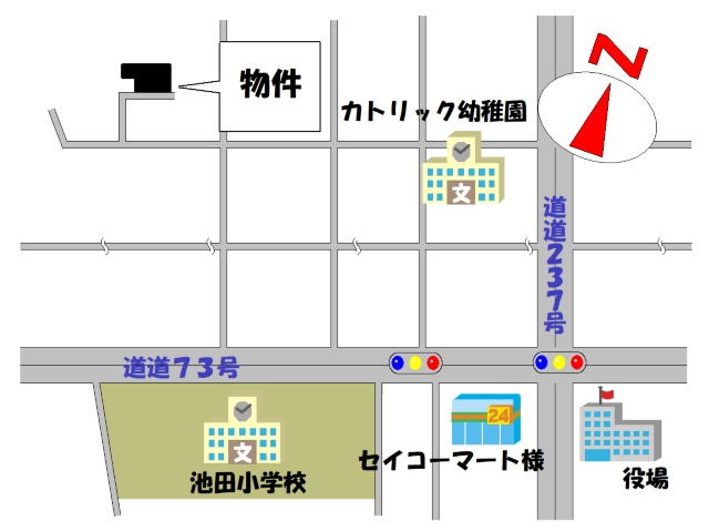 池田町字西３条８丁目【ゆとりのある約４３０坪！】 内観