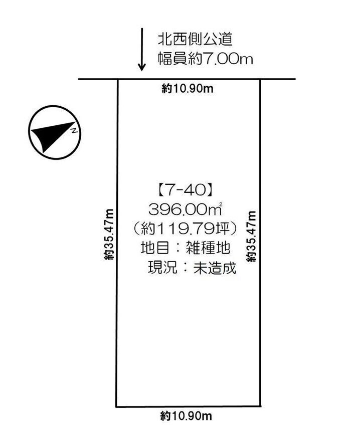 鹿追町鹿追基線　売土地① 間取り