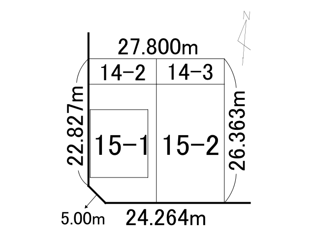 西５条南３４丁目【二方道路に面した南西角地約２２０坪！！】  内観