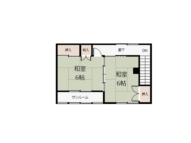 音更町桜が丘西【敷地約１０７坪のリフォーム向き物件！】 内観