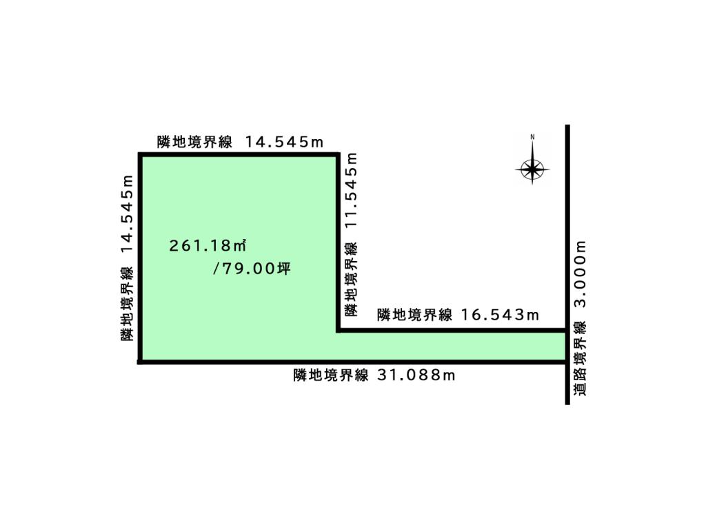 【建築条件なし！周辺充実！】東6南16　売土地 間取り