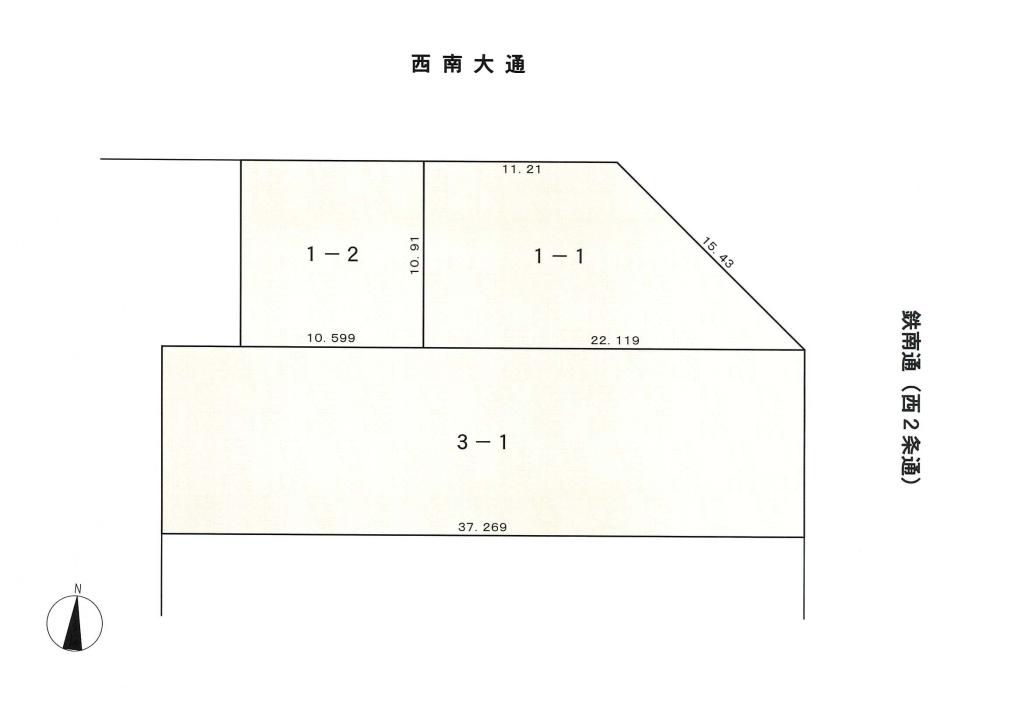 売土地（西２南２０） 間取り