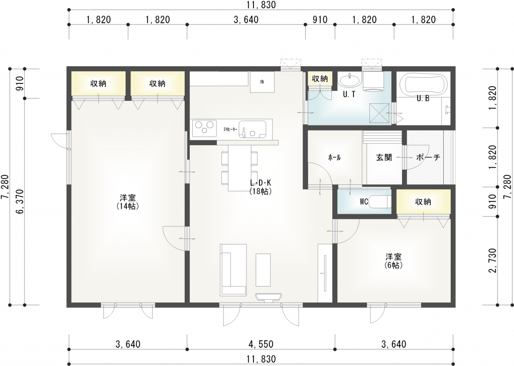  【予約受付中】大空3丁目　新築住宅 間取り