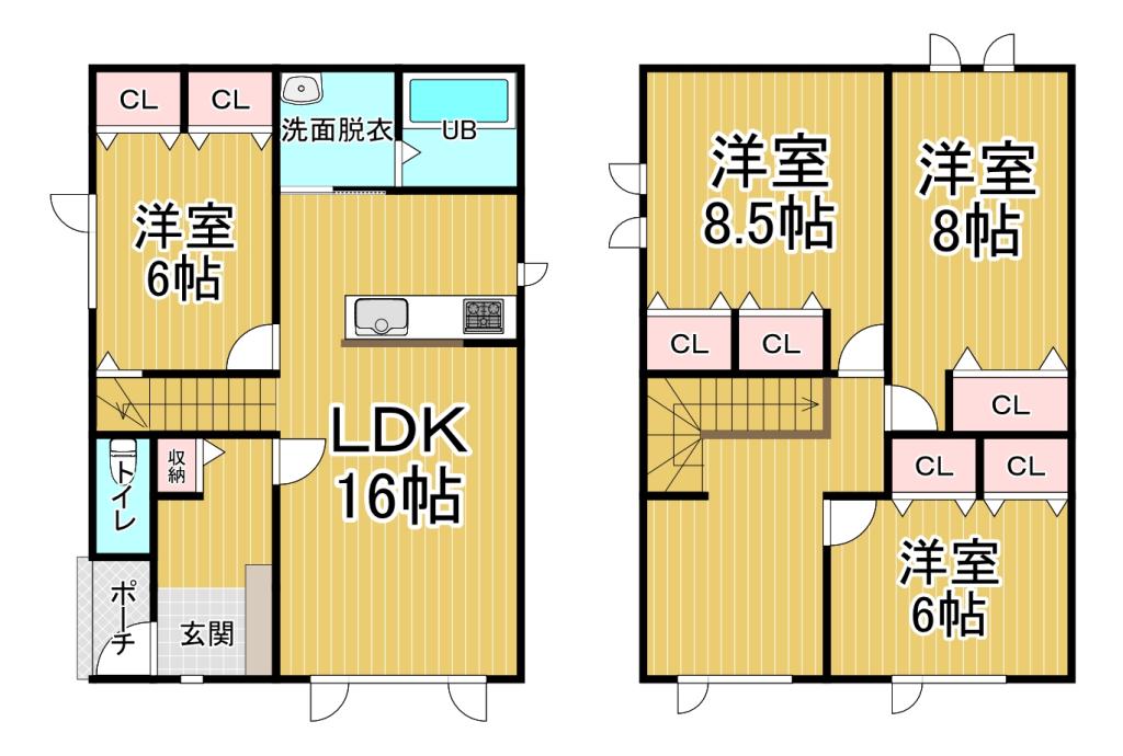 【新築】　西19条南2丁目 間取り
