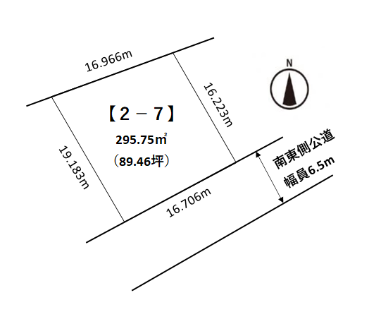 芽室町東8条5丁目　売土地 間取り