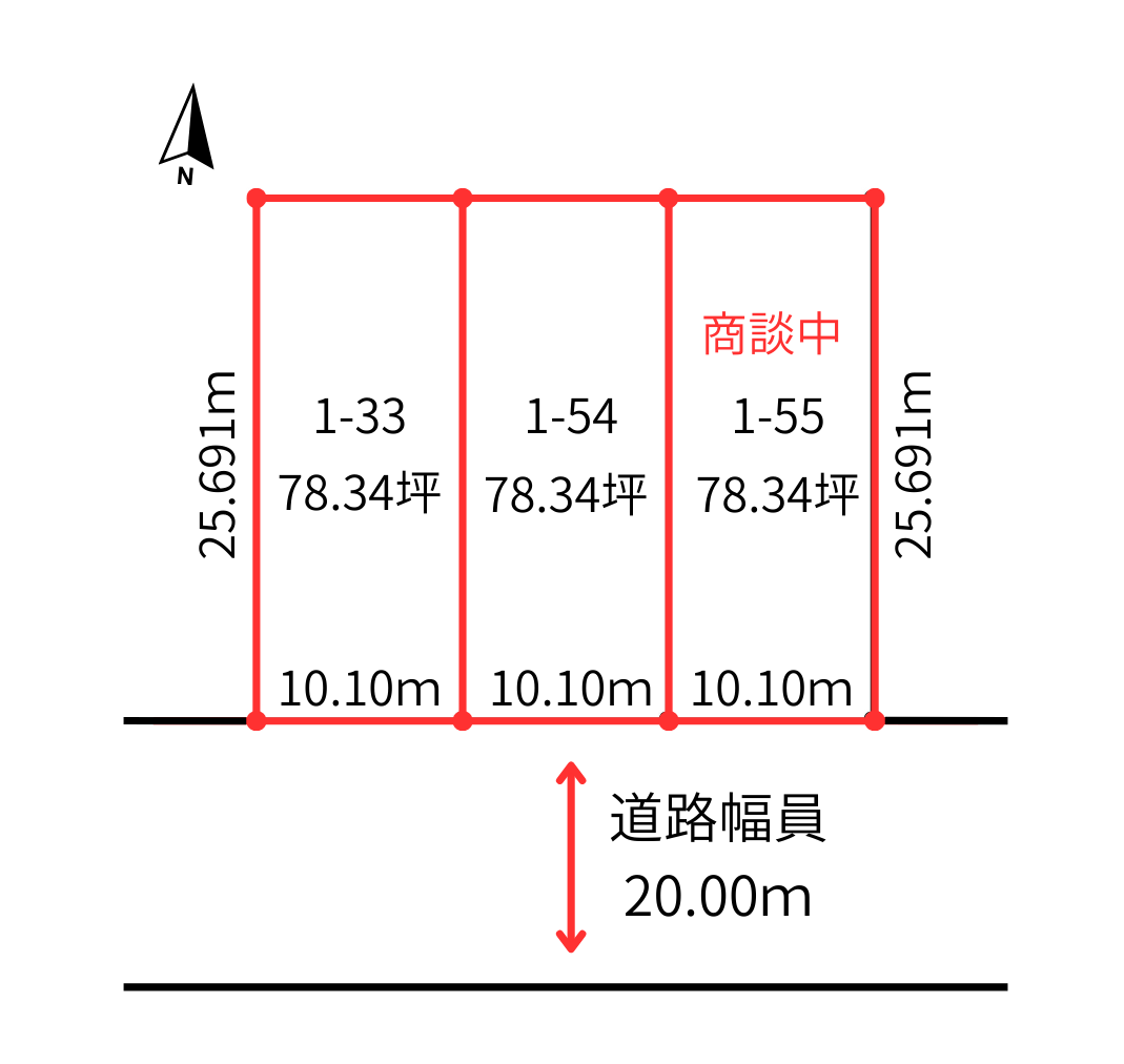 ★売土地：帯広市東11条南9丁目1-33 柏小学区域✨ 間取り
