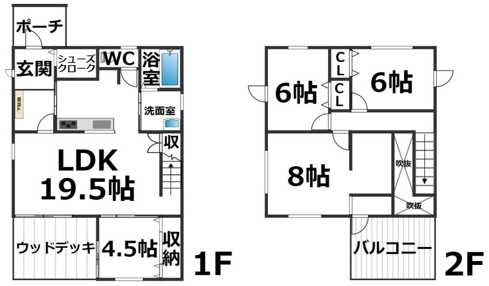 【中古住宅】　帯広市西6条南33丁目　角地　エコジョーズ仕様 間取り