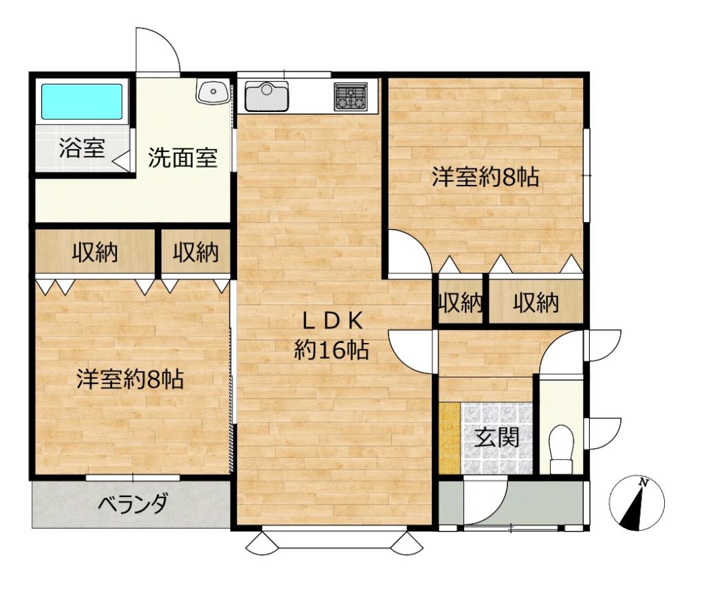 【リフォーム済住宅】中川郡幕別町札内青葉町300-42 間取り