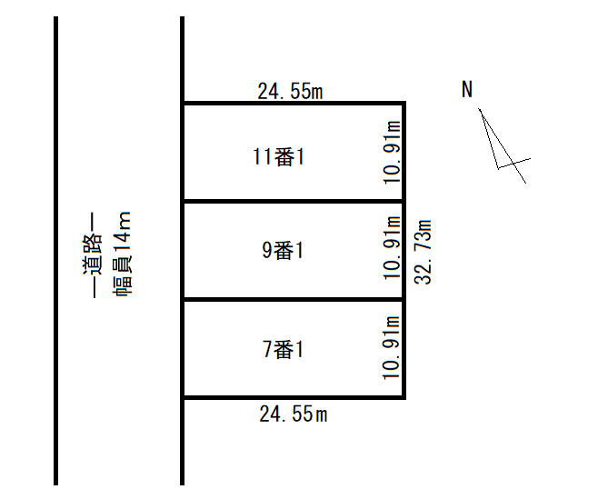 上川郡清水町御影東２条２丁目　売土地 間取り