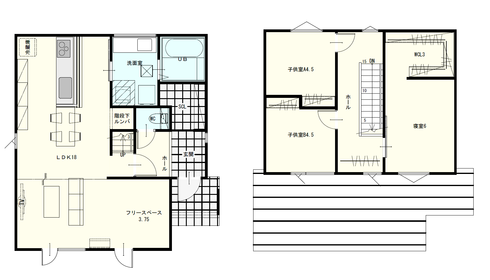 【ミライ型オール電化】帯広大空 モデル 間取り