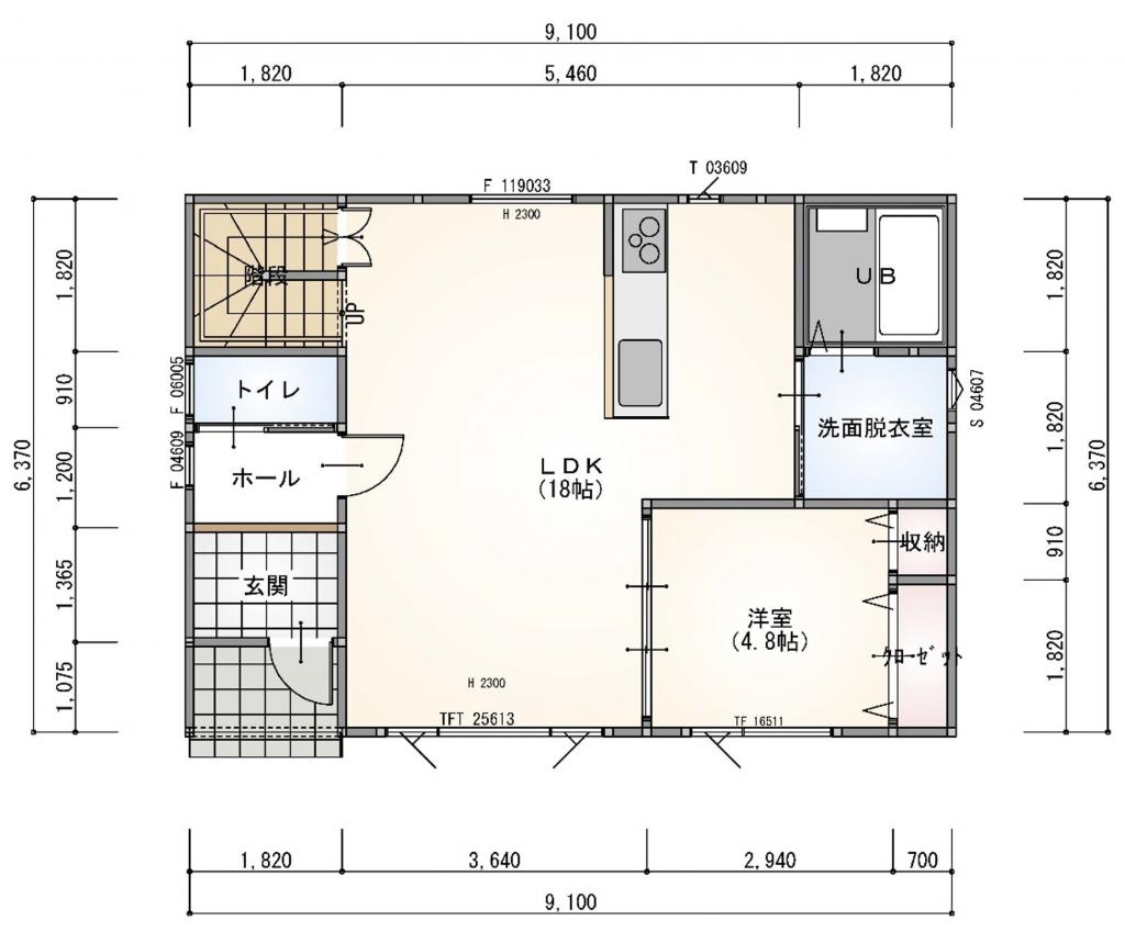 西12北5＿新築住宅 間取り