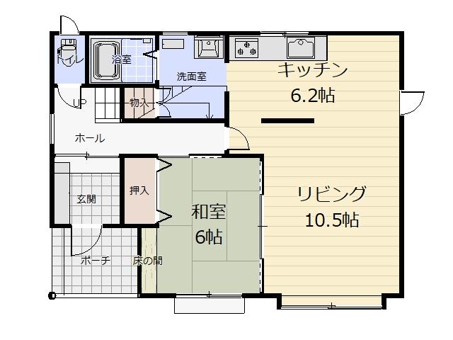 帯広市自由が丘７丁目【リフォーム完備でそのま即入居できます！！】 間取り