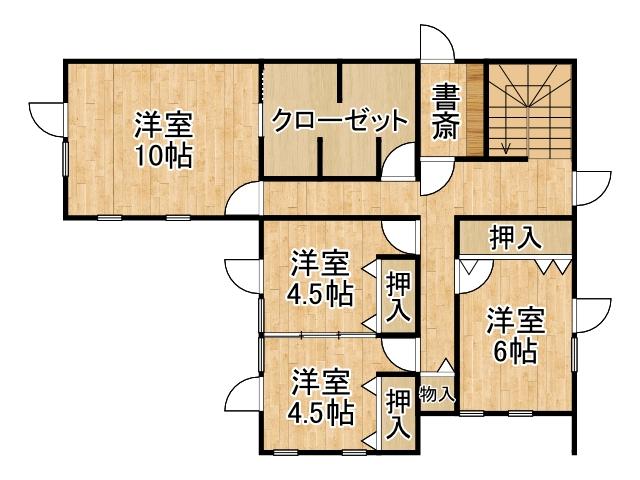 西１８条南３丁目【南西角地！用途多彩な５ＳＬＤＫの美邸！】  内観