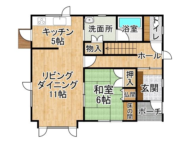 豊頃町豊頃旭町【ＪＲ豊頃駅まで徒歩約４分！】 間取り