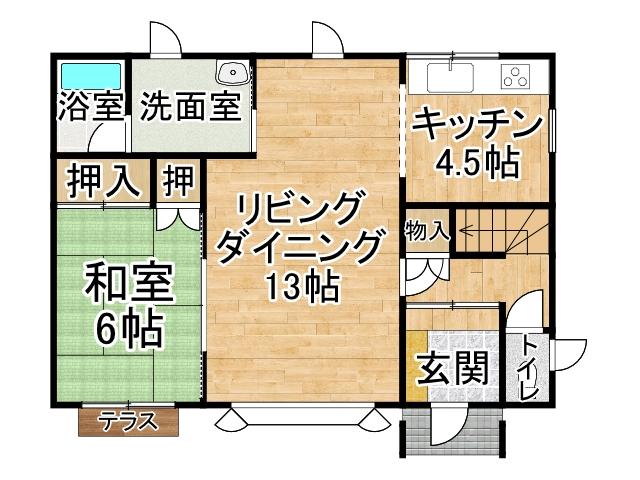 西２０条南５丁目【西エリアに４ＳＬＤＫの中古住宅登場！！】  間取り