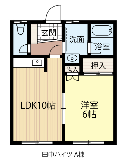 【田中ハイツＡ・Ｂ棟】売りアパート2棟一括 内観