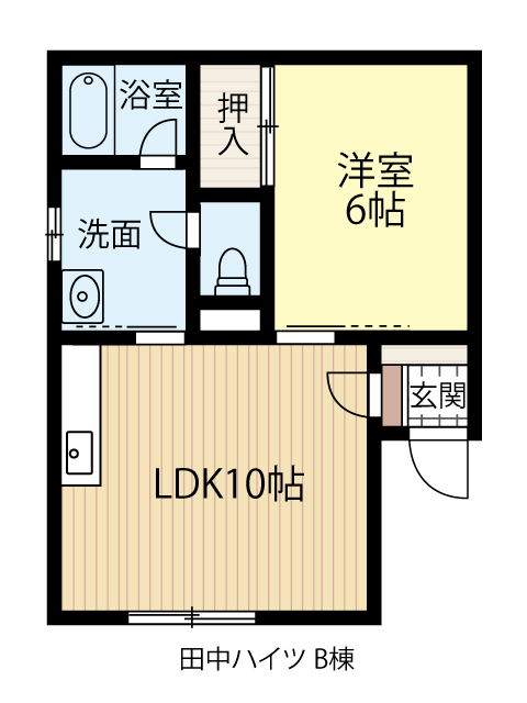 【田中ハイツＡ・Ｂ棟】売りアパート2棟一括 内観