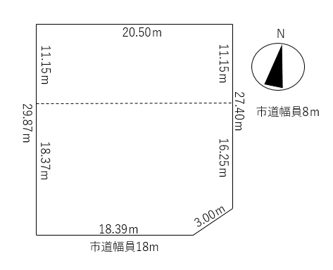 帯広市西17条南5丁目　売土地 間取り