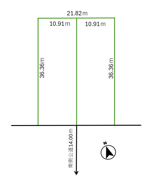鹿追町仲町4丁目　売土地 間取り