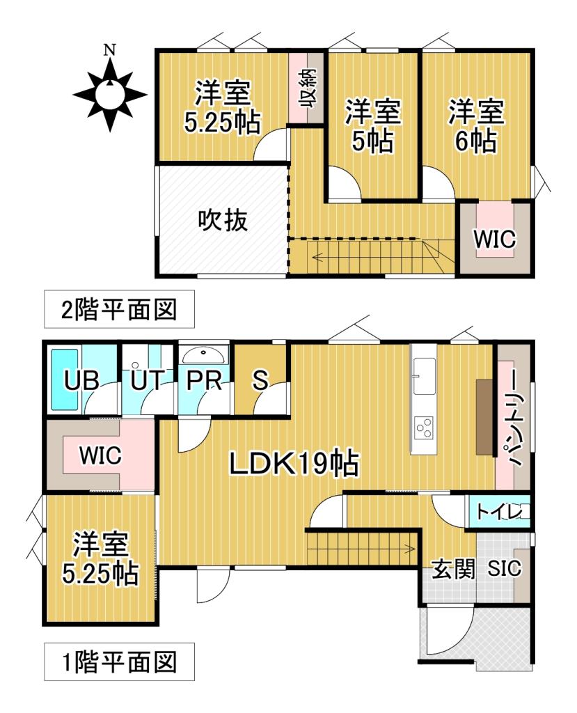 ♪南道路♪西２３南４＿新築住宅 間取り