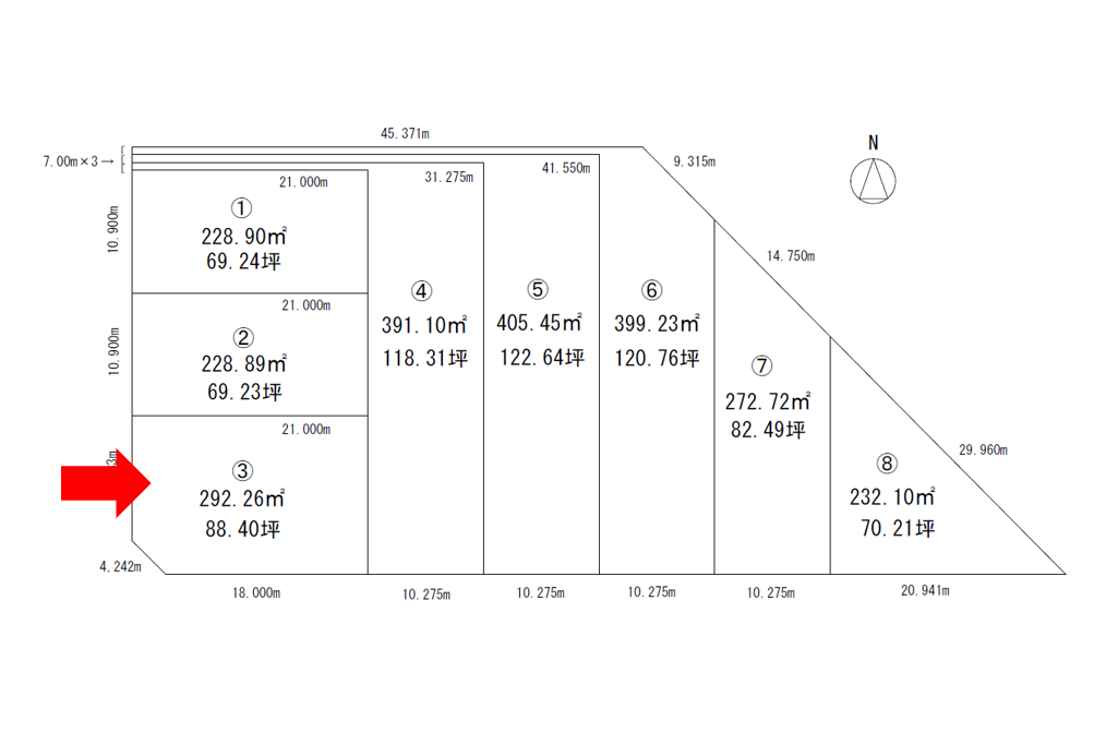 《LOGOS TOWN 大空》区画③南西角地！ 内観