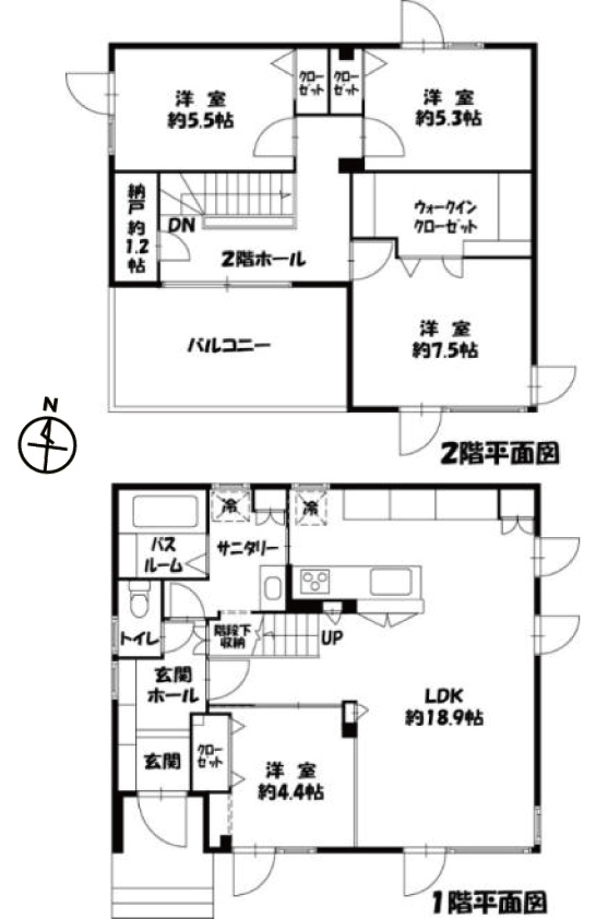 4SLDK 中古住宅 音更町緑陽台南区　敷地内3台以上駐車可能 内観