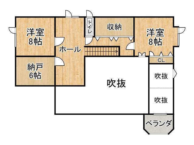 西１３条南１１丁目【吹抜けで開放的なＬＤＫ♪薪ストーブあり！】 内観
