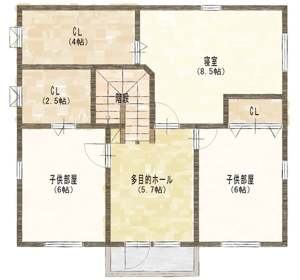 幕別町札内桂町 長期優良住宅 トリプルサッシ 築16年  内観