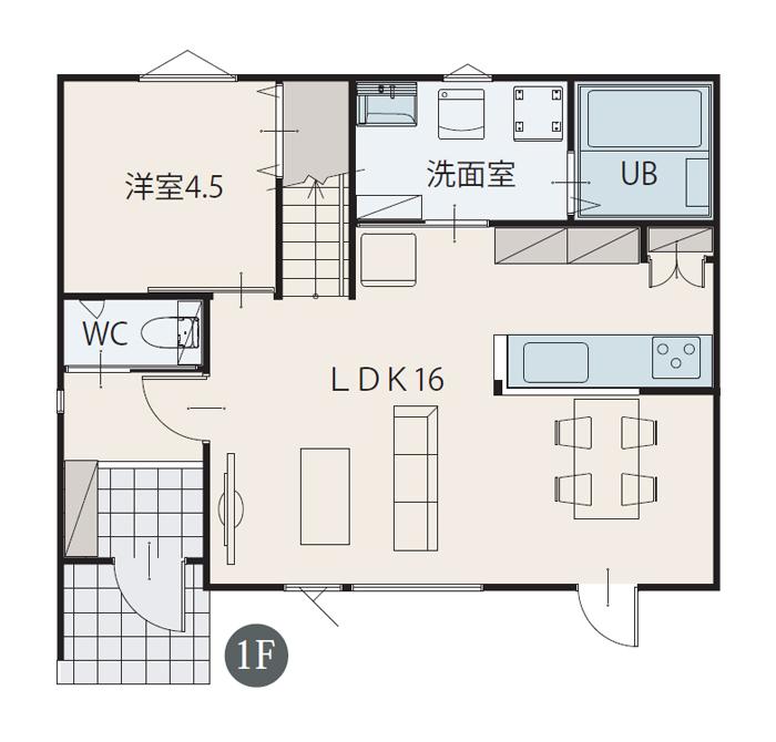 【3/20~22公開中！】【家具＆EVコンセント プレゼント！】　芽室 東4南1 建売⑤ 【太陽光パネル付】 間取り