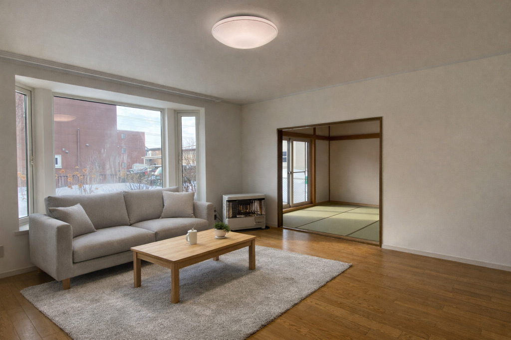 【2世帯にもオススメ】【水回りリフォーム済】音更町 宝来西町南2丁目　中古住宅 内観