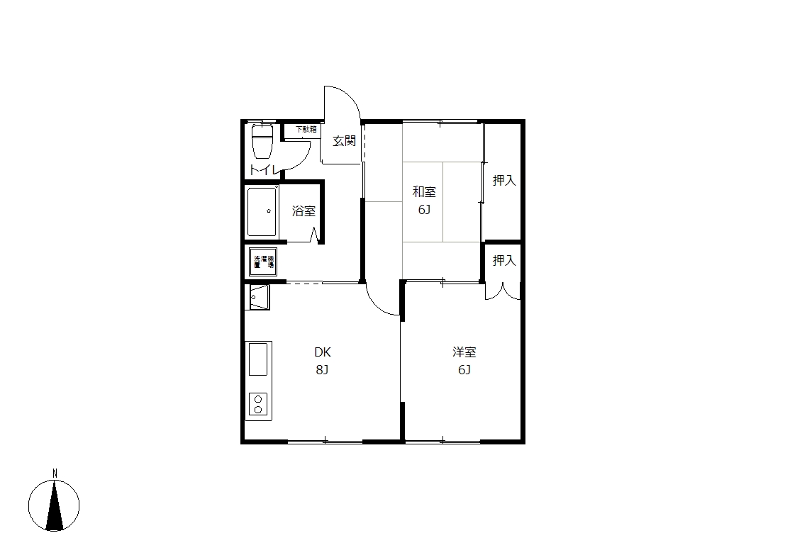【西15北5】野原ハイツ【新オーナー様募集】 間取り
