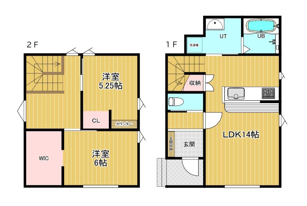 東7条南3　中古住宅 　築1年　東小3分　南西角地 間取り
