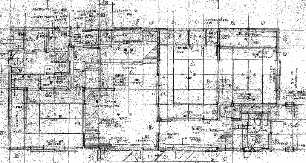 平屋中古住宅　3LDK 間取り